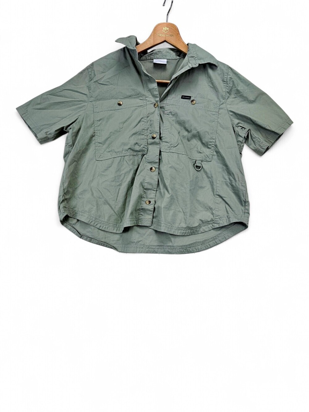 Columbia Women's Short-Sleeve Button-Up Fishing Shirt M